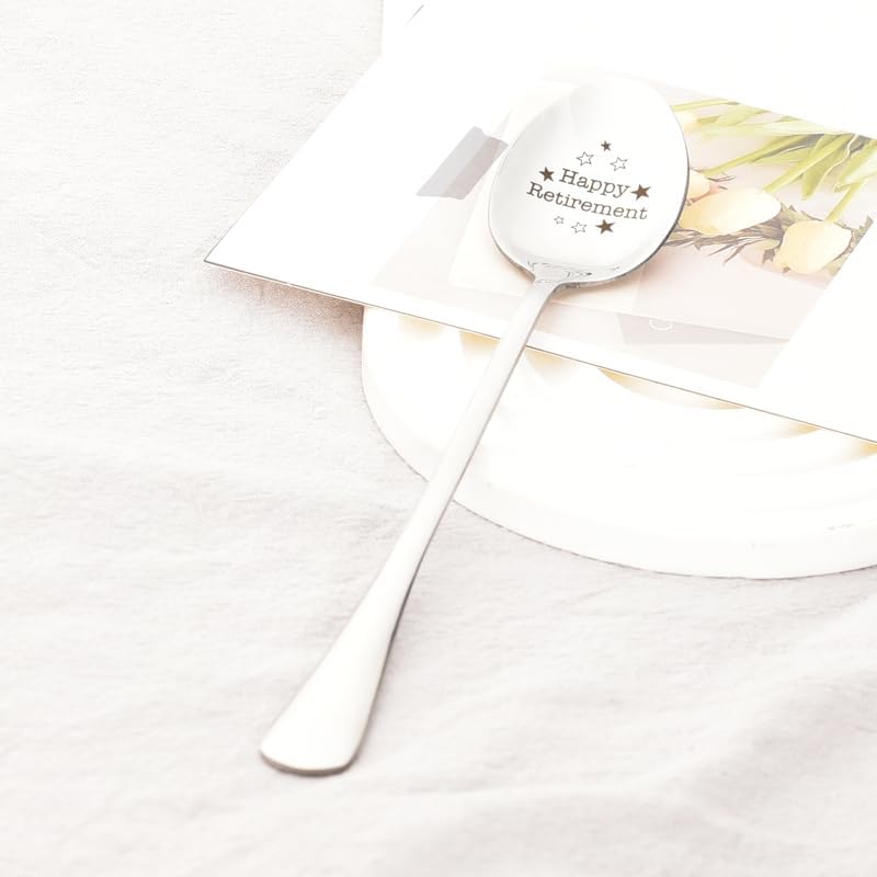 Miniatura 4 de Cuchara de regalo de feliz jubilación para mujeres y hombres, regalo para compañeros de trabajo, regalos de despedida para jefe, mejores amigos,