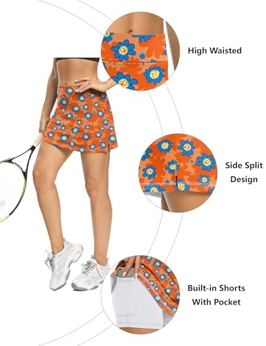 Image of LouKeith Tennis Skirts for Women Golf Athletic Activewear Skorts Mini Summer Workout Running Shorts with Pockets
