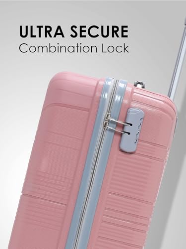 Image of Wesley Golfer Style Cabin 57 cm Small 8 Wheel Hard Case Trolley Bag Suitcase,(57cm, Pink)
