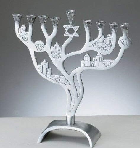 Jerusalem Winds Aluminum Menorah