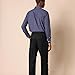 Amazon Essentials Men's Classic-Fit Expandable-Waist Pleated Dress Pant, Black, 32W x 29L