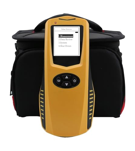 VTSYIQI Rebar Detector Integrated Rebar Scanner Rebar Locator Integrated Steel Bar Scanner with Range 1 to 120mm Concrete Protective Layer Tester LCD Display