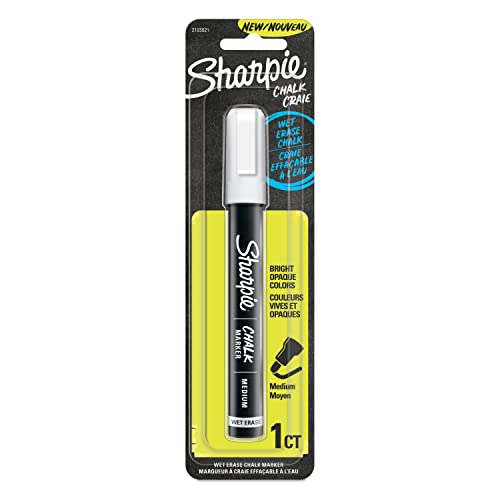 Sharpie Chalk Marker, Wet Erase Markers, White, 1 Count image 5