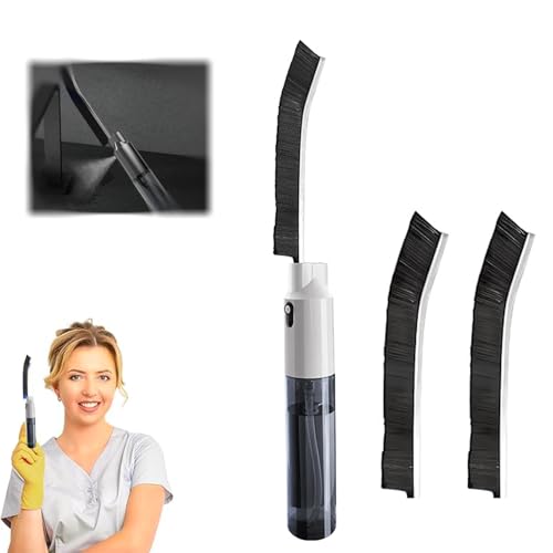 Image of Hard Bristle Crevice Cleaning Brushes,Crevice Cleaning Brush with Spray Bottle,Applicable for Narrow Spaces Baseboard Faucets Crevice Cleaning Brush,1 Pieces.