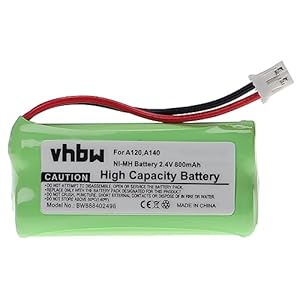 vhbw Akumulator Ni-MH 2.4V 800mAh