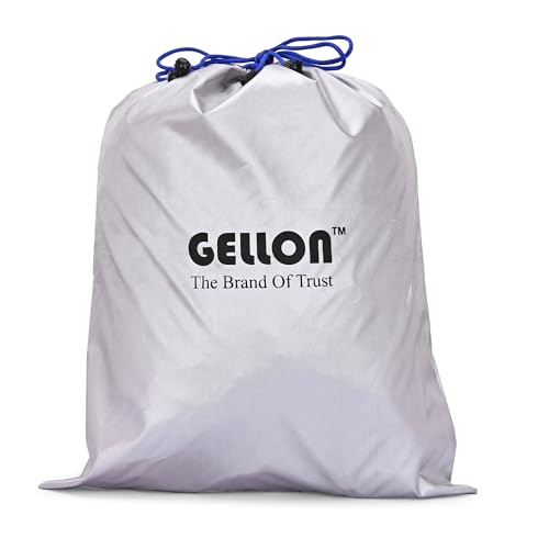 Image of Gellon 2 Pc Shoes Bag in Umbrella Cloth with Water Proof for Travel & Storage Travel Organizer for Women & Men Travel Accessories Shoes Cover Pouch for Travel Essentials in Silver Color
