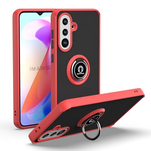 Case �Ή��@�� for Samsung Galaxy A36, �Ή��@�� for Samsung Galaxy A36 �����O�^�u���P�b�g�t���X�}�z�P�[�X Red