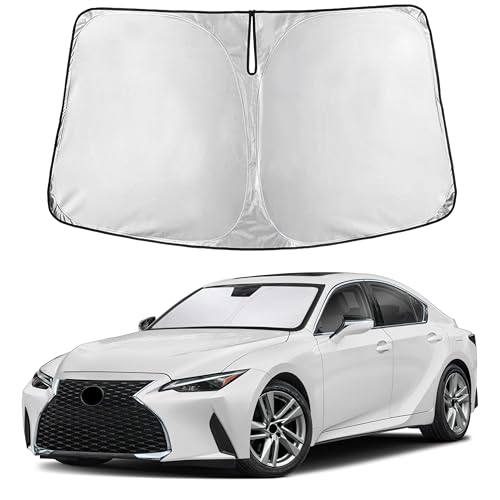 Image of EcoNour Windshield Sunshade Compatible for Lexus IS 300, IS 350, IS 500, IS 250, IS 200T 2014-2024 2025 2026, Sun Visor for Front Window Sun Shade Cover, UV Heat Protector, Car Accessories