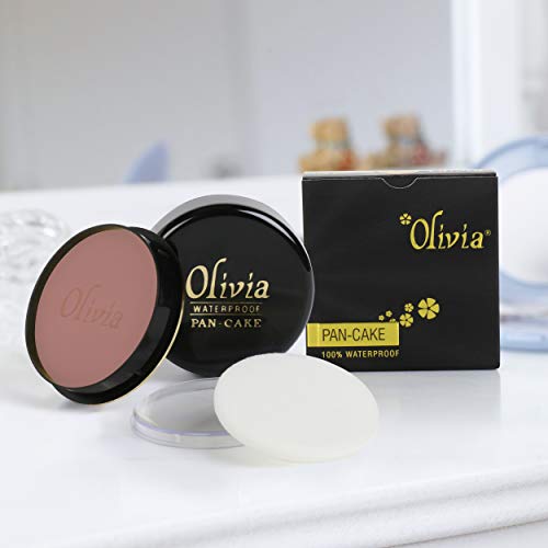 Image of Olivia 100 Waterproof Pan Cake Makeup Concealer 25 G Shade No Pack Of 2 Cream, 25G Shade No.20 - Pack Of 2 Shimmering Finish Touch Glow, Medium, All, Combination, Sensitive, Dry, Normal