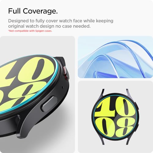 Image of Spigen Glas.tR EZ Fit Tempered Glass Screen Protector Guard for Galaxy Watch 7 (44mm) [2 Pack]