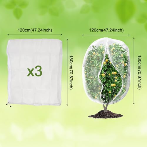 XhuangTech 3 Pack Plant Cover Mesh Net - Image 2