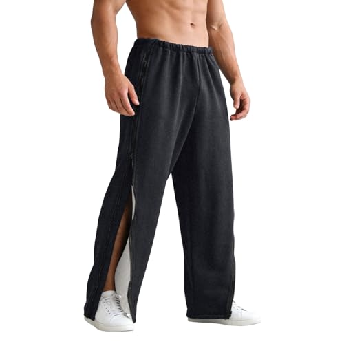 Pantalones de rehabilitación con cremallera lateral para hombres y mujeres