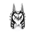 Gungneer Men's Stainless Steel Ancient Egypt Dead God Anubis Amulet Ring Protection Strength Jewelry Accessories