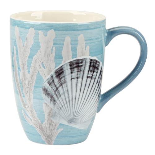 Set de 4 Mugs de Cerámica 20 oz con Diseño Costero miniatura 3
