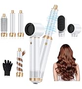 5 in 1 Upgrade Hair Dryer Brush Blow Dryer Brush, Air Curler Air Curling Wrap Styler, Detachable ...