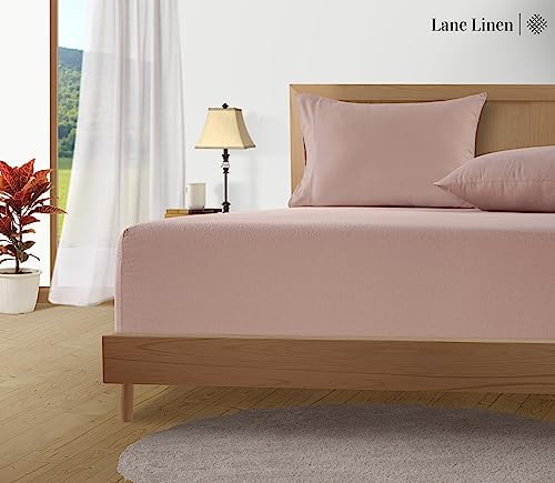 LANE LINEN Cotton Flannel Queen Bed Sheets Set - Brushed for Extra Softness - Durable Queen Size 100% Cotton Sheets Set - Cozy Flannel Bed Sheets Queen Size, Deep Pocket Queen Sheet Set - Sepia Rose - Thumbnail 5