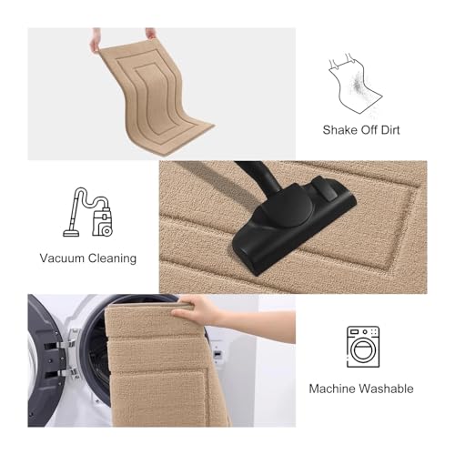 Tapis d'entrée absorbant et lavable avec profil bas épais - 7