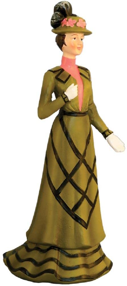 Melody Jane Bambola In Porcellana Vittoriana Con Abito Grigio – Scala 1:12, Altezza 14 Cm, Per Casa Delle Bambole
