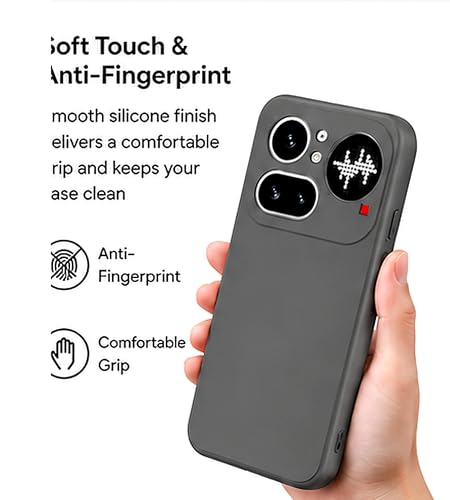 Image of FIRST MART Matte Silicone Back Cover for Nothing 4A Pro - Green
