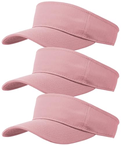 Image of 3 Pcs Sun Visor for Women Men Outdoor Sport Golf Tennis Softball, Adjustable Visors Hats