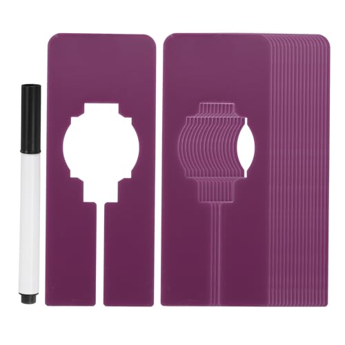 PATIKIL Clothes Dividers for Hanging Clothes, 24 Pack Rectangle Clothing Rack Dividers Blank Labels Sorting Separator with Marker Pen for Closet, Purple