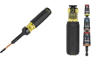 Klein Tools Klein 2-in-1 Ratcheting Screwdriver and 7-in-1 Impact Flip Socket Set (13-in-1)