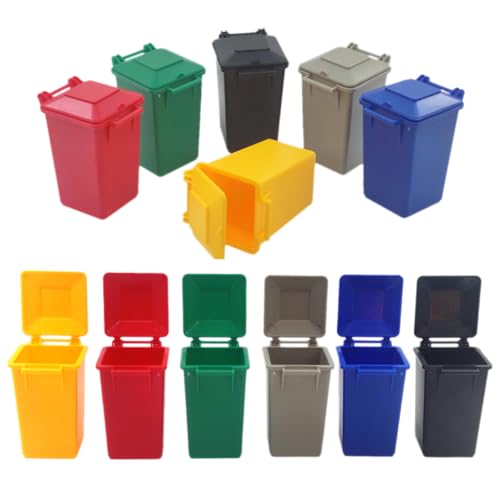 AITING Trash Can Toy Kids Toy Push Vehicles Garbage Truck's Trash Cans Mini Curbside Vehicle Garbage Bin