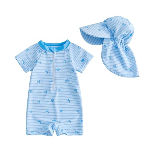 Maillot de bain enfant dinosaure 3 pièces avec short et haut anti-UV pour bébé garçon