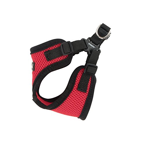 Image of Puppia PARA-HC1533-RD-M Red Soft Harness C Pet-Vest-Harnesses, Medium