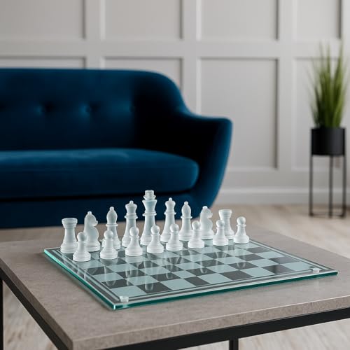 Set de Ajedrez de Vidrio Elegante con Piezas Antirrotura miniatura 7