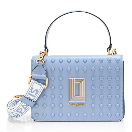 Image of KARL LAGERFELD womens Simone Logo Satchel Crossbdoy