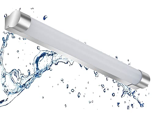 Trango 2072 Modern LED 10 Watt Spiegelleuchte IP44 mit Memoryfunktion & *CCT* Farbtemperatur einstellbar 3000K-4000K-6000K, Wandlampe, Badleuchte, Schminklicht, Badezimmerlampe, Unterbauleuchte