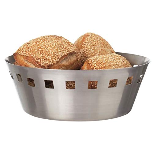 PEGANE Set de 3 Corbeilles à Pain en INOX - Ø 18 cm