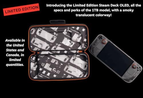 Valve Steam Deck OLED Limited Edition 1TB model with Smoky Translucent Colorway