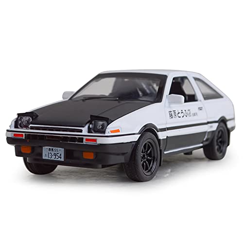 Modelo de carro escala 1:32 Trueno AE86 Tianmei metal y plástico miniatura 1