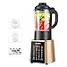 YXXHM- Batidora de Vaso Profesional, Batidoras Multifuncional, Batidora de Frutas y Verduras para Smoothies, 1600 W, Jarra de Cristal de 63 oz, Libre de BPA