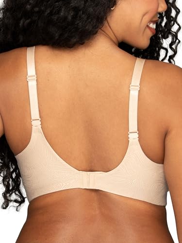 Vanity Fair Women's No Underwire Effortless Bra, Soft Wireless Support and Memory Foam Cups, S-3XL, Plus Size, Damask Neutral All Over Lace, XX-Large - image 3