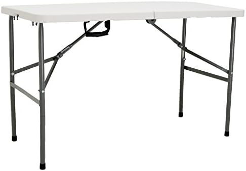 Oypla 4ft 1.2m Folding Heavy Duty Outdoor Trestle Party Garden Table