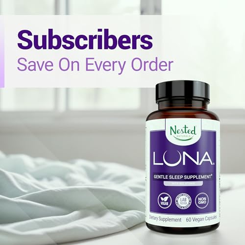 Luna Sleep Aid - Non-Habit Forming Natural Sleeping Pills for Adults with Naturally Sourced Ingredients - Valerian Root, Melatonin, Chamomile, Lemon Balm, and More - 60 Vegan Capsules - Image 6