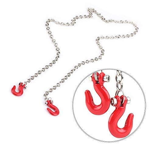 Zerone Rc Trailer Chain Hook, 1:10 Chain Trailer Winch Hook, Metal Mini Chain Hook And Trailer Tow Shackles, Tow Rope Winch Shackles Accessory For Rc Climbing Crawler Car Accessory Parts #TOP6