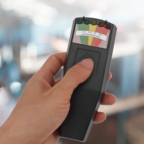 Oumefar Nuclear Radiation Detector, Efficient Accurate Geiger Counter Multifunctional Portable for Industrial (Black)