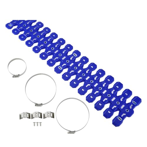 Protector térmico de escape para Husqvarna TE 300 | Cubierta aislante de calor azul