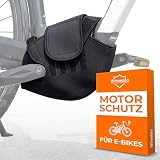 NEU E-Bike Motor Schutzhülle universale Passform I Transport Schutz für Fahrradträger I Motorschutz Abdeckung passend für Bosch, Brose, Shimano, Yamaha, Specialized ebike I E Bike Regenschutz WHEELOO