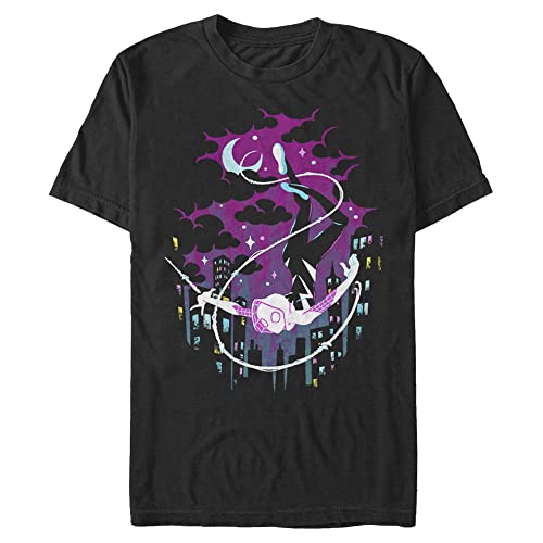 T-shirt Gwen Thwips Marvel d'une excellente tenue textile coupe 3XL homme noir