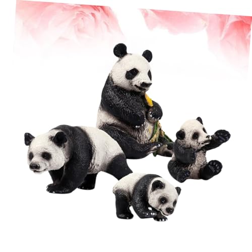 Figurines de pandas réalistes en plastique modèles éducatifs Milisten 4 pièces - 6
