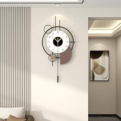 JUJUDA Large Modern Wall Clock for Living Room Decor Big Decorative Silent Wall Clock with Pendulum photo JUJUDA Large Modern Wall Clock for Living Room Decor Big Decorative Silent Wall Clock with Pendulum