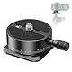 NEEWER Panorama Schnellwechselplatte, 360° skalierter Schwenkkopf Kamerastativ Montage Adapter mit Arca Typ Basis und 1/4 Schraube für DSLR Camcorder Stativ Monopod Slider, Max. Belastung 5kg, QRP-6