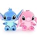 YUTRD 2 Piezas Kawaii Stitch Película Anime Periferia Juguete De Felpa 20 Cm, Parejas De Peluche Suave Lindo Regalo De Muñeca para Niños Regalo De Novia