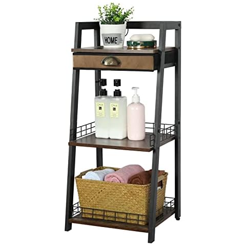 Estantería de baño de 3 niveles con cajón Cover