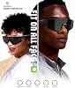 Gafas Inteligentes AI Ultra Pro: Cámara Portátil 4K con Estabilización EIS de 6 Ejes, Asistente de Voz ChatGPT-4o, Gafas de Sol Deportivas IP66 Impermeables, Cancelación de Ruido ENC de Doble Micrófono Gris Obsidiana 8